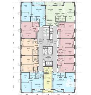 2-к квартира, строящийся дом, 58м2, 20/25 этаж