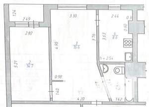 2-к квартира, вторичка, 50м2, 9/10 этаж