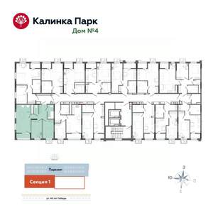 2-к квартира, вторичка, 61м2, 3/17 этаж