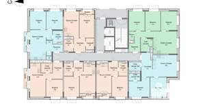 2-к квартира, строящийся дом, 61м2, 3/16 этаж