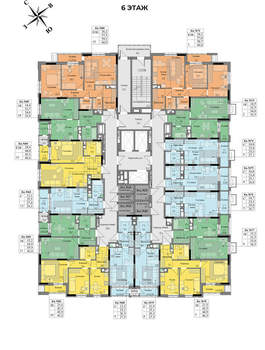 3-к квартира, вторичка, 59м2, 6/17 этаж