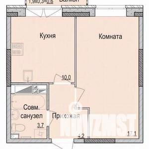 1-к квартира, вторичка, 35м2, 7/14 этаж