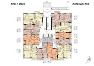 1-к квартира, строящийся дом, 26м2, 1/17 этаж