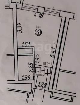 Студия квартира, вторичка, 21м2, 11/24 этаж