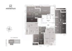 4-к квартира, сданный дом, 86м2, 3/17 этаж