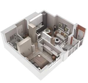 2-к квартира, вторичка, 41м2, 12/17 этаж