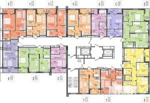 2-к квартира, вторичка, 46м2, 9/17 этаж