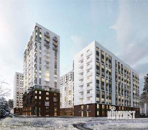 2-к квартира, строящийся дом, 66м2, 2/17 этаж
