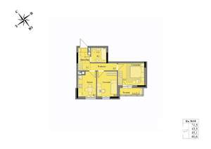 2-к квартира, вторичка, 45м2, 2/17 этаж