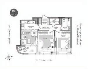 3-к квартира, вторичка, 62м2, 2/18 этаж