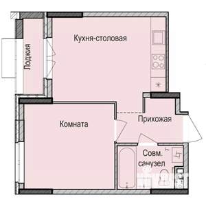1-к квартира, вторичка, 37м2, 9/17 этаж