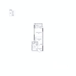 Студия квартира, строящийся дом, 28м2, 11/17 этаж