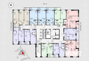 3-к квартира, строящийся дом, 61м2, 2/17 этаж