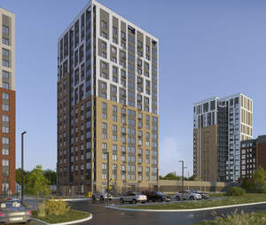 1-к квартира, строящийся дом, 39м2, 4/17 этаж