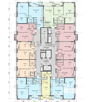 1-к квартира, строящийся дом, 35м2, 24/25 этаж