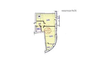 1-к квартира, строящийся дом, 54м2, 1/5 этаж