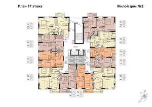 3-к квартира, строящийся дом, 61м2, 17/17 этаж