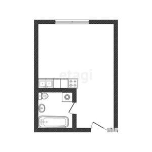 Студия квартира, вторичка, 20м2, 2/3 этаж