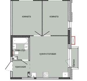 3-к квартира, вторичка, 50м2, 4/17 этаж