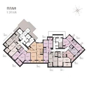 2-к квартира, строящийся дом, 89м2, 1/17 этаж