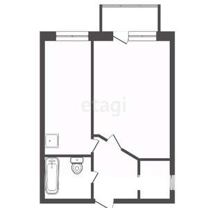 1-к квартира, вторичка, 30м2, 2/5 этаж