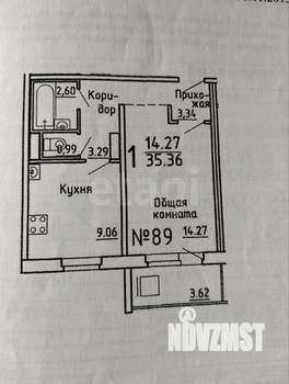 1-к квартира, вторичка, 35м2, 3/10 этаж