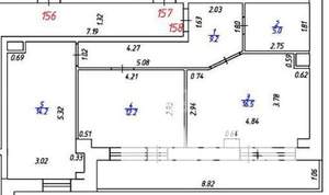 2-к квартира, вторичка, 57м2, 4/14 этаж
