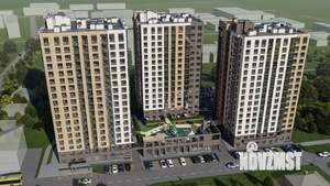 2-к квартира, строящийся дом, 47м2, 6/17 этаж