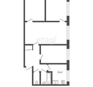 4-к квартира, вторичка, 59м2, 5/5 этаж