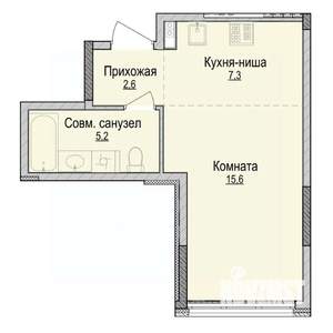 Студия квартира, строящийся дом, 31м2, 1/14 этаж