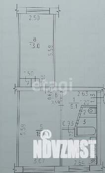 2-к квартира, вторичка, 46м2, 1/5 этаж