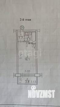 Студия квартира, вторичка, 25м2, 2/18 этаж