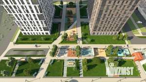 2-к квартира, строящийся дом, 55м2, 2/17 этаж