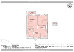 2-к квартира, вторичка, 34м2, 19/24 этаж