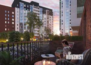 2-к квартира, строящийся дом, 54м2, 17/17 этаж