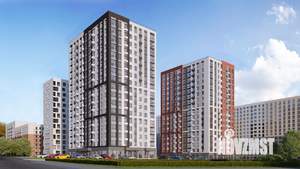 1-к квартира, строящийся дом, 40м2, 6/17 этаж