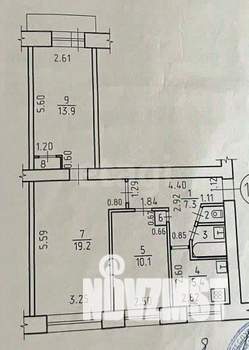 3-к квартира, вторичка, 60м2, 5/5 этаж