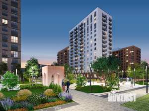 2-к квартира, строящийся дом, 55м2, 2/17 этаж