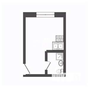 Студия квартира, вторичка, 20м2, 4/5 этаж