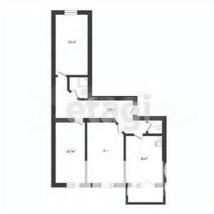 3-к квартира, вторичка, 93м2, 9/12 этаж