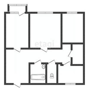 3-к квартира, вторичка, 89м2, 3/5 этаж