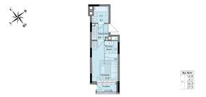 Студия квартира, вторичка, 26м2, 3/17 этаж