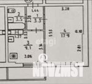 1-к квартира, вторичка, 36м2, 7/12 этаж