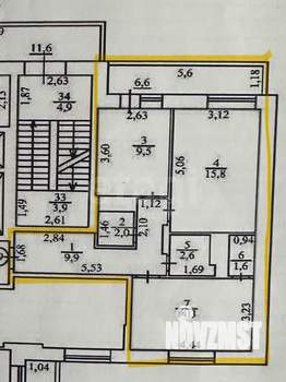 2-к квартира, вторичка, 55м2, 5/17 этаж