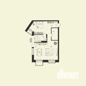 2-к квартира, вторичка, 68м2, 5/6 этаж