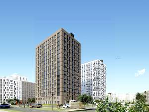 2-к квартира, строящийся дом, 56м2, 1/17 этаж