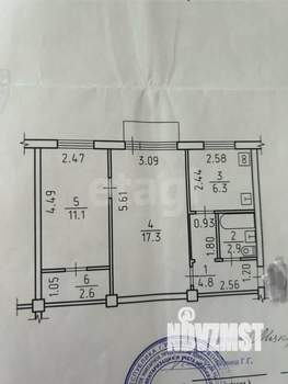 2-к квартира, вторичка, 45м2, 4/5 этаж