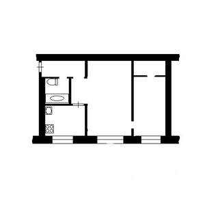 2-к квартира, вторичка, 44м2, 5/5 этаж