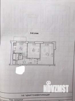 2-к квартира, вторичка, 42м2, 9/9 этаж