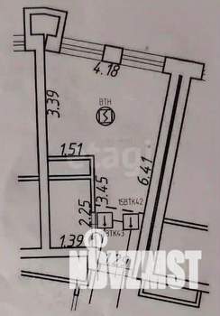 Студия квартира, вторичка, 21м2, 11/24 этаж